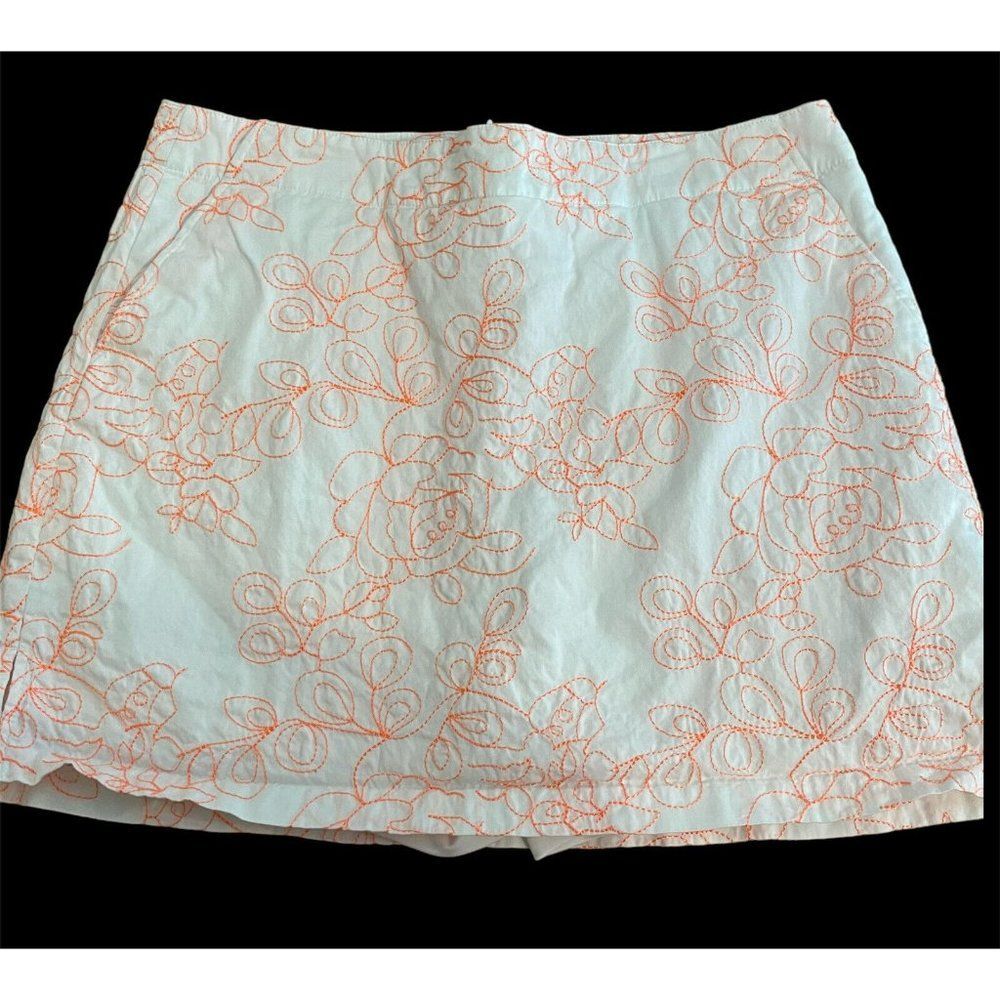 lady hagen Ladies Sz 10 Tennis Golf pickleball embroidered skort zipper
